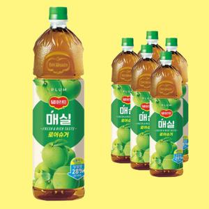 델몬트 매실 로어슈거 1.5Lx6펫 매실주스