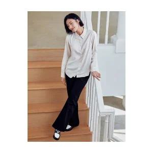 탑텐 여성 롱 플레어 데님 MSF5DP2902