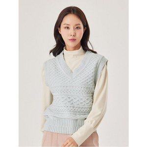 [조이너스]브이넥꽈배기펀칭베스트_JCCS0-WSV010