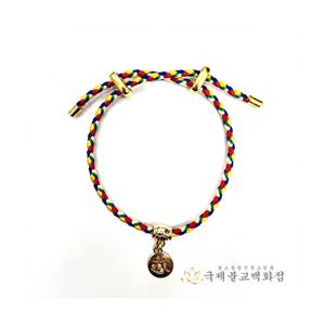 옴자오색실합장주 - 오색실팔찌 법보시합장주