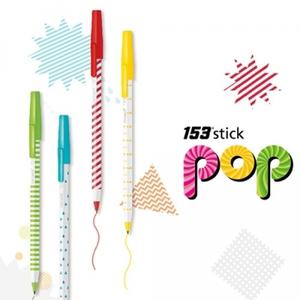 440B] 500 모나미 153 스틱팝볼펜 0.5mm (12개세트)