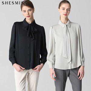 [쉬즈미스]SHESMISS)] 레이디 타이 넥 블라우스 (택가격: 138000원)