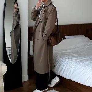 남자 루즈 오버핏 봄 가을 간절기 트렌치 코트