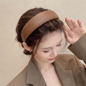 [BZJL25UJ_4B](내꺼찜) 머리띠 쿠션 민자 넓은 레더