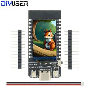 T 디스플레이 와이파이 및 블루투스 호환 모듈 개발 보드, 아두이노용 1.14 인치 LCD 제어, ESP32