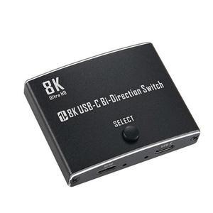[JHQS8GL0_4B]8K 1x2 2x1 USB C타입 선택기 / 영상출력