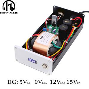 하이파이 오디오 앰프 DAC용 초저소음 선형 파워 서플라이 LED 디스플레이 브라켓 DC 5V 9V 12V 15V 출력 3