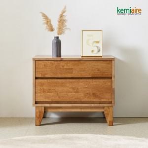 바크로 고무나무원목 2단서랍 협탁 KFZ-233