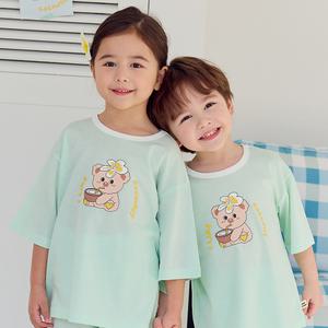 [키키스토리]코코넛베어 7부 루루핏 코튼모달 실내복