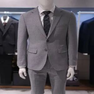 [트루젠] 트루젠 봄 여름 라이트그레이 울스판 슬림핏 남자 정장세트 2222TJ007034