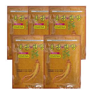(총100장)붙이는 홍삼 한방 패드1팩 20장 X 5개+물티슈 /무릎/손가락/손목관절/연골/어깨/27년06월까지