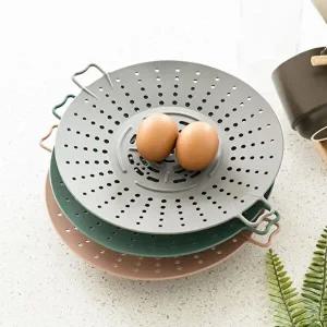 국산 실리콘 찜기 주방 요리 이유식 떡 만두 과일찜기_W8D4628