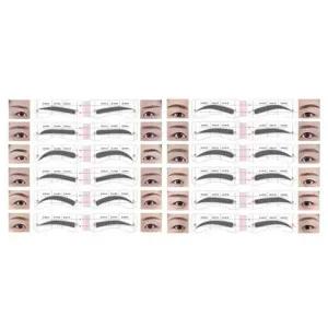 눈썹 그리기 가이드 초간편 스티커 방식 4P 12종세트-W8FA46F