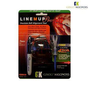 그린키퍼스 라인엠업 프로 볼라이너 샤피 미니펜 4야드더 골프티 세트 블랙