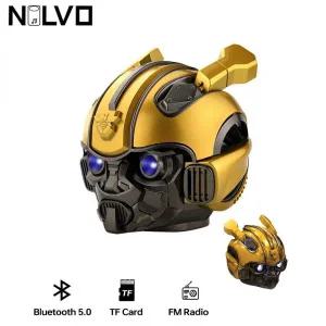천장 소음 서브 미니 블루투스 범블비 헬멧 무선 스피커 서브우퍼 FM 라디오 TF 카드 휴대용 어린이용 최고