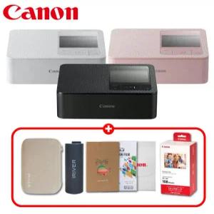 캐논 정품 셀피 포토프린터 cp1500 프리미엄 6종세트/RP-108 용지+아이리버 배터리+포토앨범+하드케이스+극세사융+액정보호필름/TJ