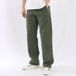 남자 면바지 퍼티그 팬츠 일자 스판 세미와이드 밴딩