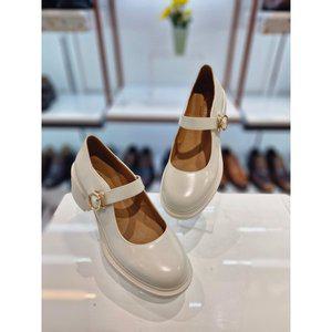 [여주점][탠디]탠디 여성 6cm 청키창 메리제인 펌프스 구두 GX25K024 IVORY