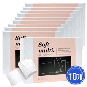 미샤 소프트 5겹 화장솜 80매  10개