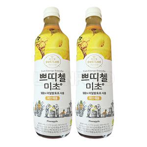 CJ제일제당 쁘띠첼 미초 파인애플 900ml x 2개