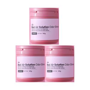 BAS 차량용 탈취제 핑크 컴팩트 140g 3개(코튼향)