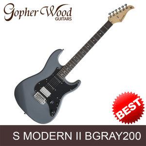 고퍼우드 S모던2 일렉기타 BGRAY200(배틀쉽 그레이) - 베스트셀러 입문용 초보용 안성맞춤