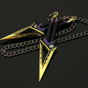 발로란트 무기 칼 쿠로나미 노 야이바 골든 컬러 A 쌍 발로란트 게임 주변기기 닌자 근접 무기 모델 금속