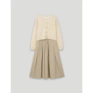 [롯데백화점]코데즈컴바인 니트가디건 우븐원피스 셋업 (CKA-OP503W2)