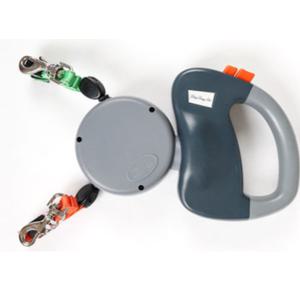 딩동펫 강아지 듀얼 자동 리드줄 반려견 추천 그레이