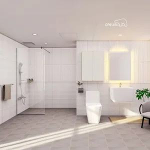 코지스퀘어 LED사각거울 거실욕실 리모델링