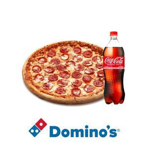 [도미노피자] (오리지널)페퍼로니 L + 콜라 1.25L