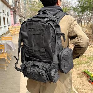 [옷자락]남자 백패킹 멀티수납 아웃도어 끈조절 스포츠 백팩