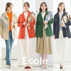 [에꼴드파리] 트렌치재킷+스카프