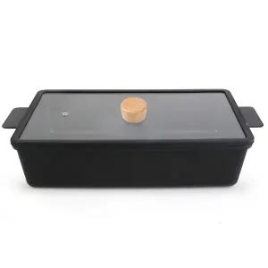 [롯데백화점]에이엠 델라고 우드 IH 인덕션 사각 전골냄비