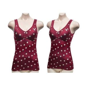 플로랄 몰드 노와이어 브라런닝 - 와인 여성속옷