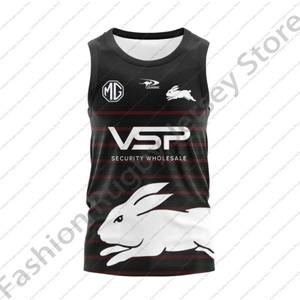 오토바이바지 2025 South Sydney Rabbitohs 럭비 저지 홈 의류 티 남성 티셔츠 탱크 싱글릿 탑 조끼 남아