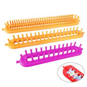 위빙틀 기 직사각형 플라스틱 위빙룸 직물 멀티컬러 베틀 플랫