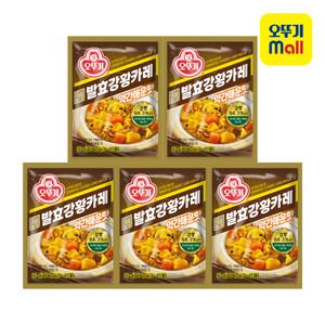 [본사직영] 오뚜기 백세발효강황카레 약간매운맛 80g, 5개