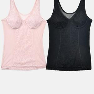 여성스러운 디자인 메쉬 노와이어 노몰드 브라런닝