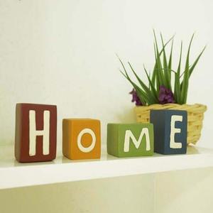 인테리어 소러블품 칼라 홈블럭 4종 1P 카페장식 홈데코