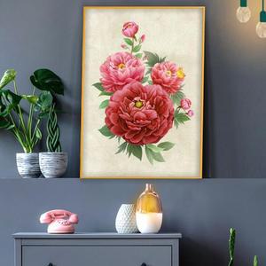 목단그림액자유행 풍수그림 돈들어오는 꽃그림 A2gdAL14