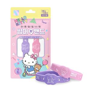 썸머밴드 헬로키티 산리오 썸머 향 밴드 시트로넬라 여름 팔찌 2개입