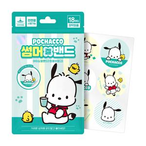 썸머겔밴드 포차코 산리오 썸머 패치 모기 하이드로겔 밴드 18매입