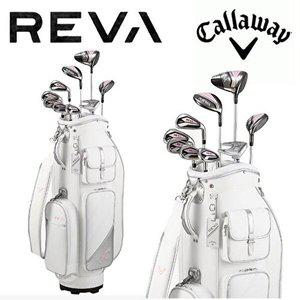 [캘러웨이]캘러웨이 REVA(25) 레바 9개 핑크 캐디백포함 풀세트 2025년 여성용 병행 AS보증