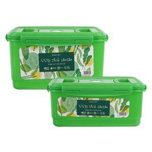 싱싱 밀폐용기 제올라이트 오래오래 항 균 듀얼 핸드