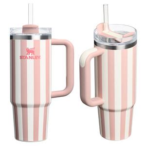 미국 스탠리 빨대텀블러 스탠리887 피치휩스트라이프 887ml 손잡이텀블러 대용량 