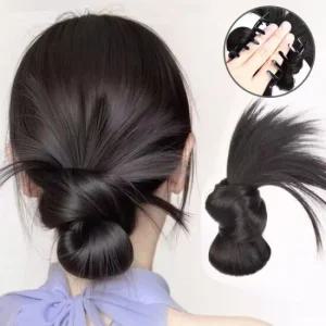 브릭스 클립형 집게핀 내츄럴 로우번 부분가발 패션가발