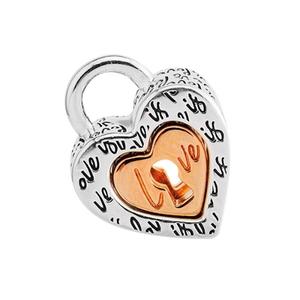 판도라 투톤 패들락 스피리터블 하트 참 Love is love782505C00