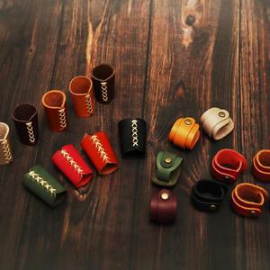 에치펠레 수제 가죽 스카프링 홀더/2종류/쁘띠 반다나