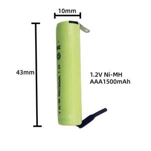 Fekco 필립스 브라운 Oral B 전동 칫솔 면도기 배터리 Ni-MH 4/5AA1500mAh AA2000mAh 43mm x 10mm 1.2V